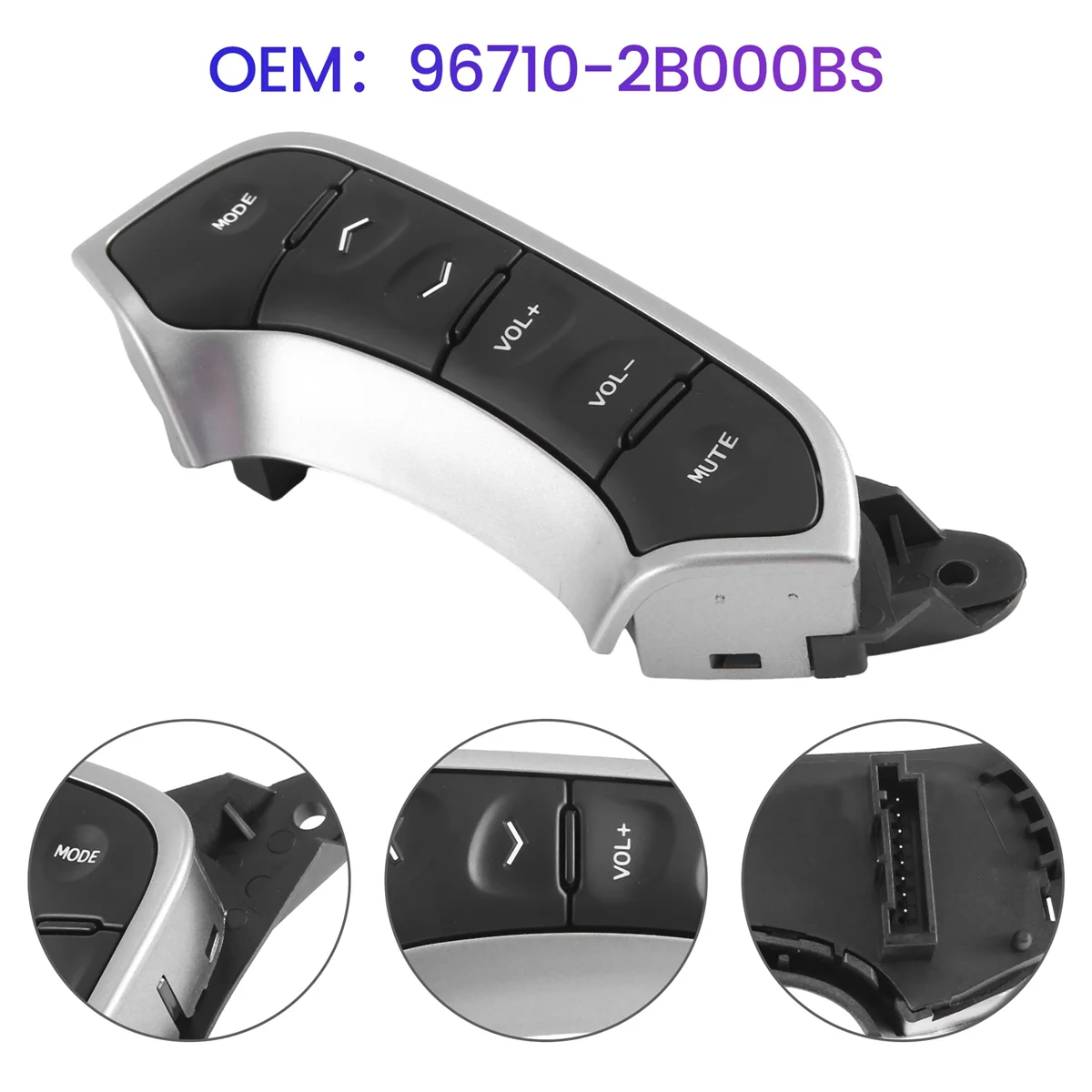 

96710-2B000BS Car Steering Wheel Remote Control Switch LH for Hyundai Santa Fe 2010 -A74F