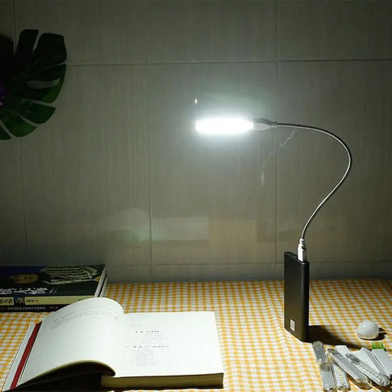 8LEDs LED Night Light High Bright Red Yellow White Blue Green Purple 4W Eye Protection Small USB Desk Lamp For Bedroom