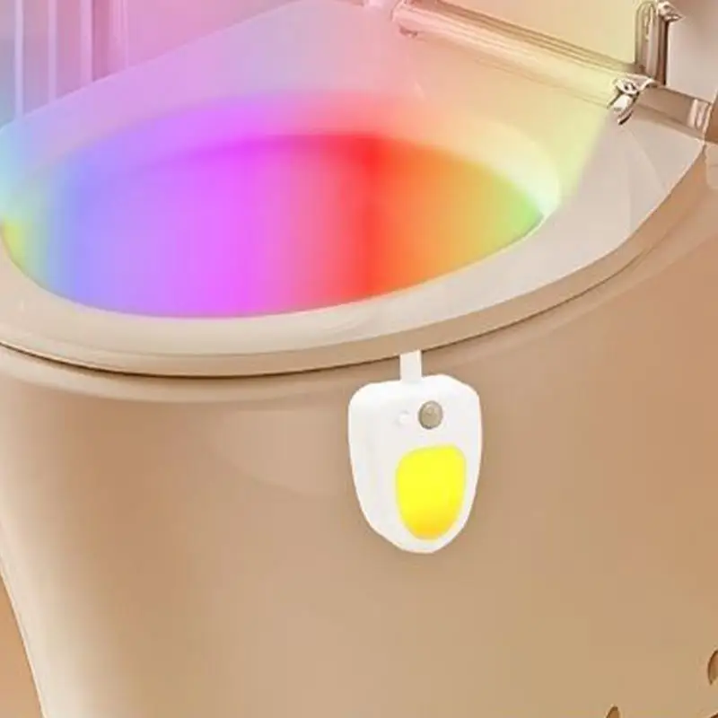 

Toilet Seat Smart Motion Sensor Night Light 8/16 Colors Waterproof Backlight For Bowl LED Luminaria Lamp WC Light Home Supply