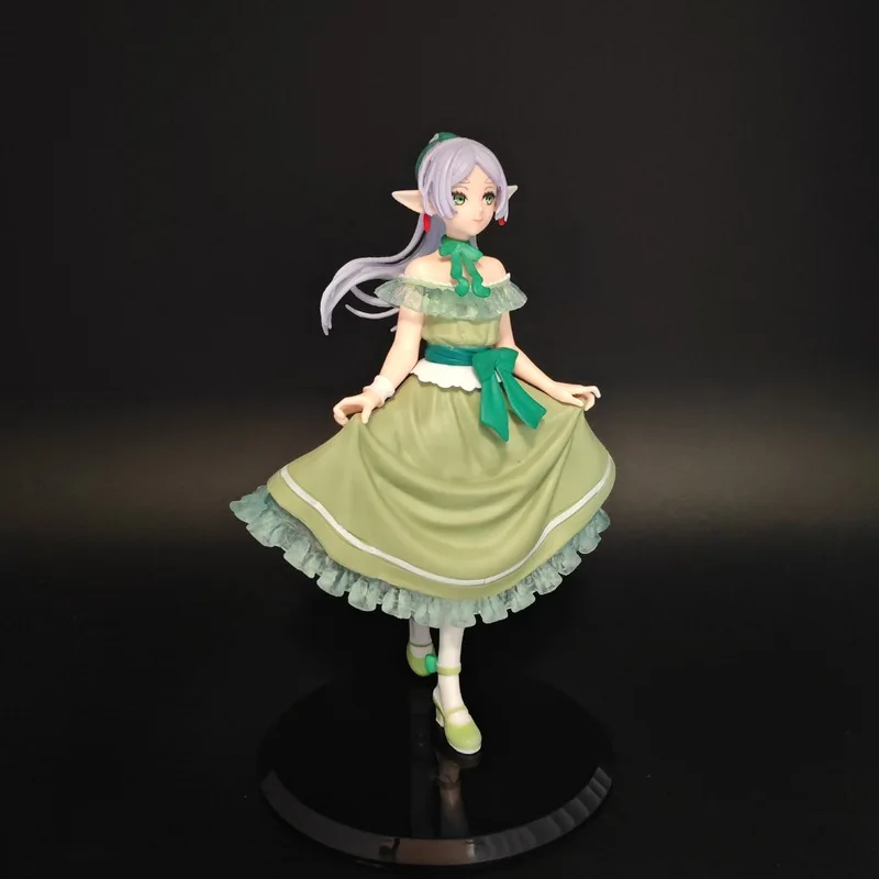 19cm Sousou No Frieren Anime Figure Frieren Dress Model Series Computer Case Ornament Model Window Display Toy Collectible Gifts