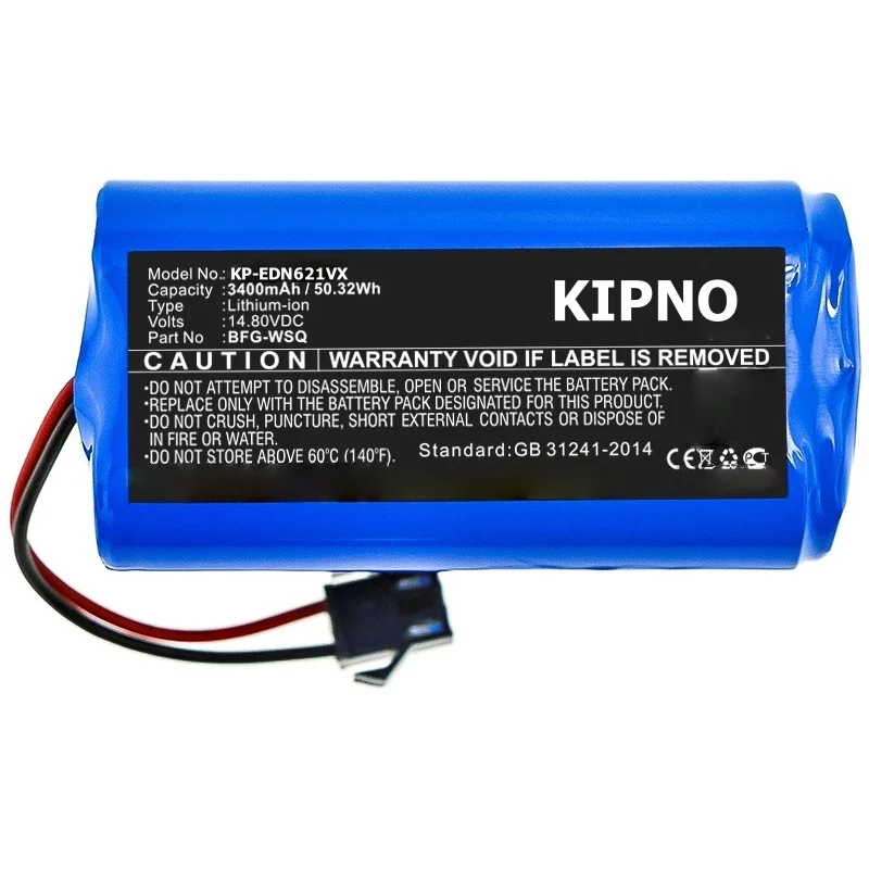 

Сменный аккумулятор KIPNO 14,4 В 2600 мАч для Conga Excellent 990 1090 1790 1990 Deebot N79S N79 DN622 Robovac 11 Tesvor X500