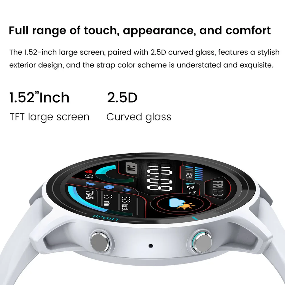 2024 nowy 1.52 calowy Bluetooth telefon SmartWatch damski 360*360 wyświetlacz HD GPS Motion Track IP68 wodoodporny sportowy SmartWatch męski