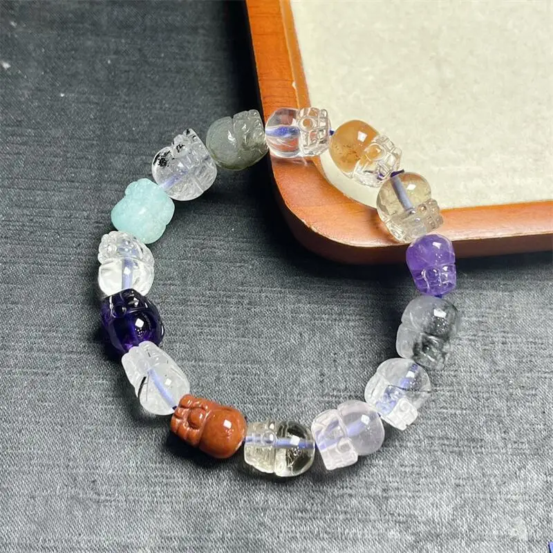 13MM Natural Crystal Quartz Pixiu Bracelet Charms Handmade High Quality Crystal Healing Fashion Jewelry Gift 1PCS