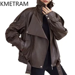 100% Sheepskin Real Leather Jacket Women Winter Clothes Cropped Motorcycle Jackets High Quality Outerwears 2024 дубленка женская