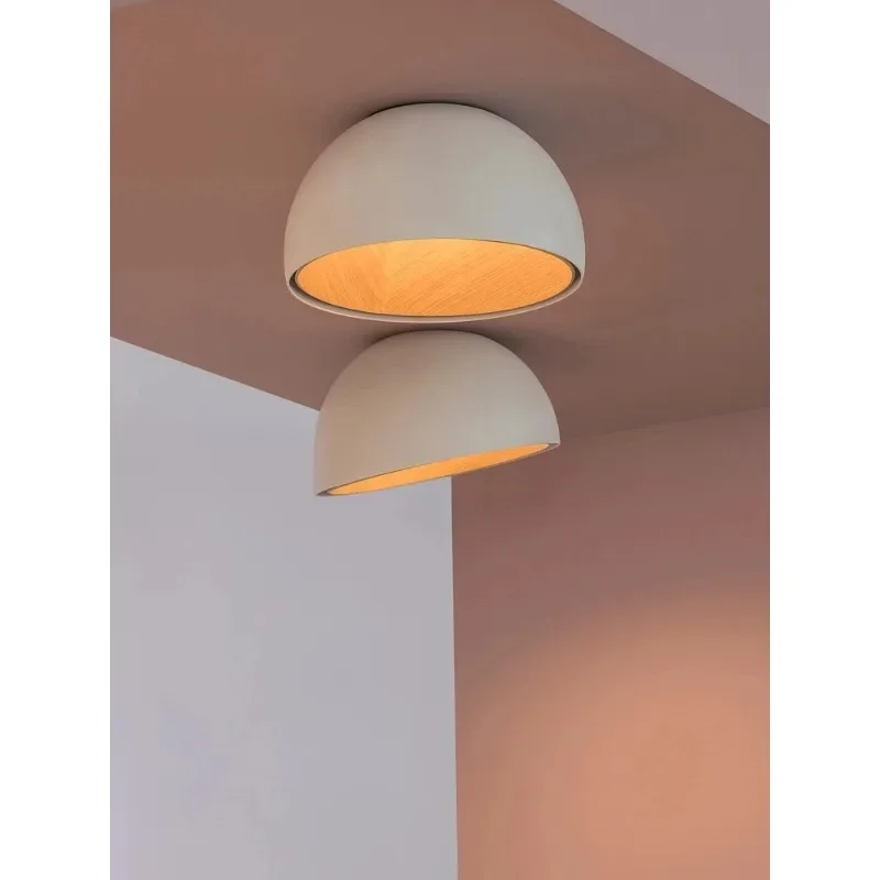 

Creative Personality Modern Minimalist Wood Grain Bedroom Study Inclined Ceiling Lamp