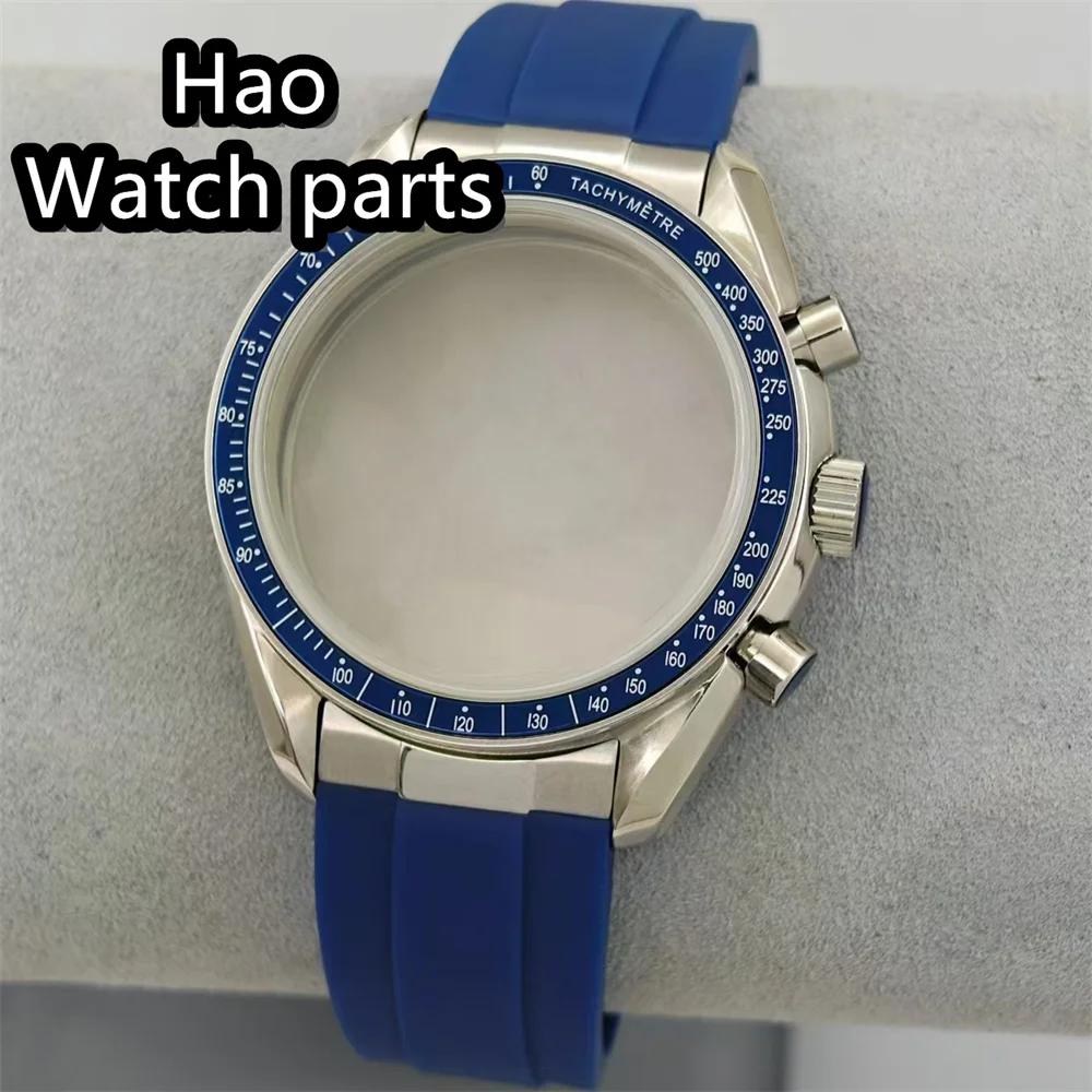 Корпус BLIGER VK63, корпус 40 мм, роскошный корпус из нержавеющей стали из стекла Coaetd, подходит для стального ремешка механизма VK63 VK64, и резинового ремешка