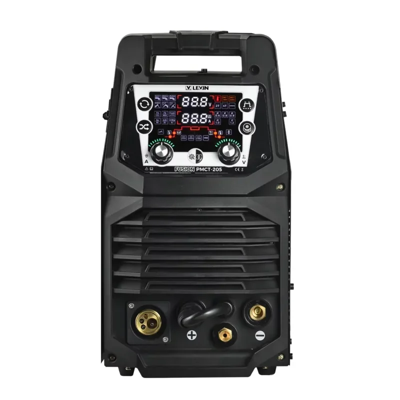 LEVIN FUSION PMCT-205 6-in-1 Visual Digital Multi-Process Welder True Rated 200A Heavy MIG TIG CUT MMA Welding Machine view 6
