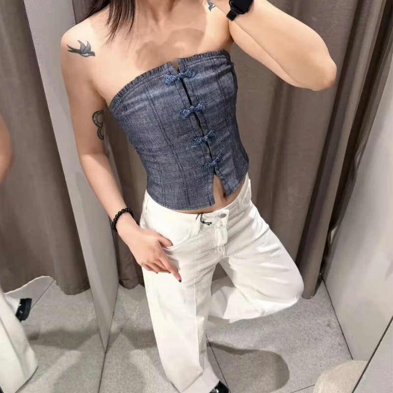 Women's New Summer Tank Tops 2026 Fashion Tube Top Tight Elegant Young Women's Party Tops Chic Summer Travel Unique Street Tops