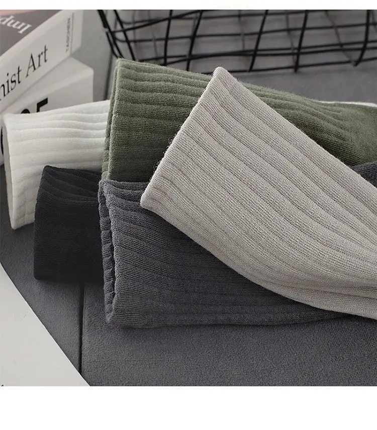 5 Paar Unisex-Socken aus reiner Baumwolle, schwarz, weiß, einfarbig, Designer-Socken, weich, atmungsaktiv, Outdoor-Sportsocken, Knöchelsocken, Business-Socken für Männer und Frauen – Detail 11