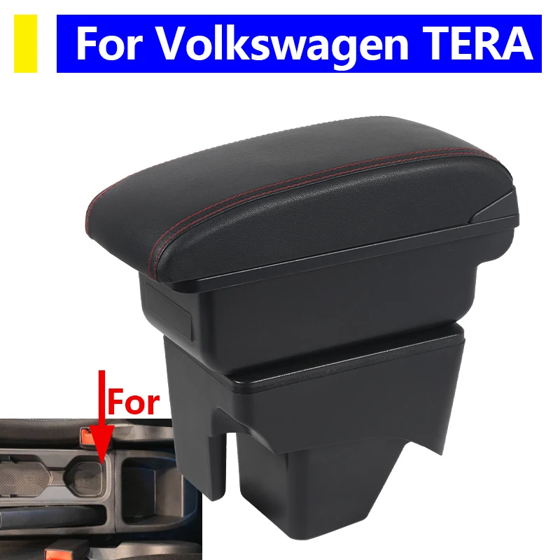 

Car armrest For Volkswagen TERA center console armrest storage box with USB car interior accessories easy to install
