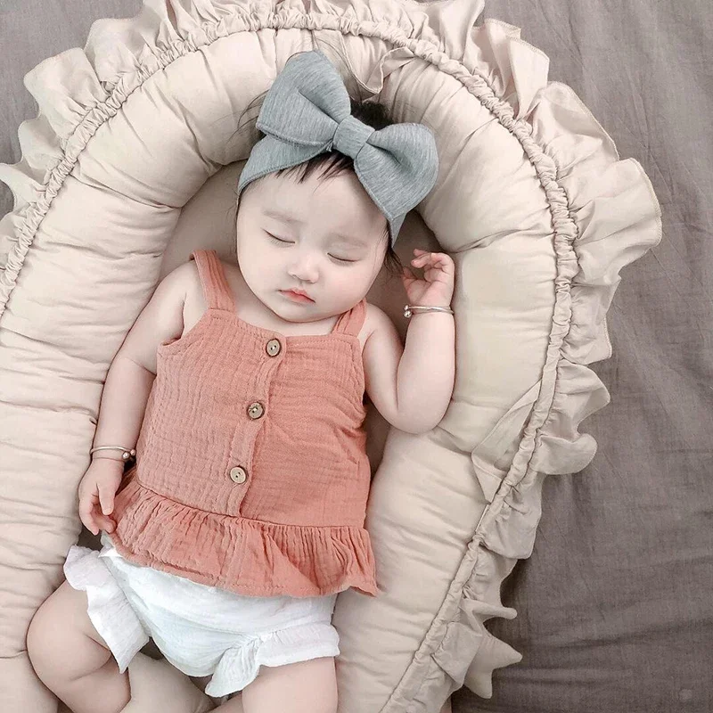 

2025 Toddler Baby Summer Outfit Clothes Infant Boys Girls Cotton Sleeveless Vest+Shorts Suit Toddler 0-2T Tracksuit For Newborn