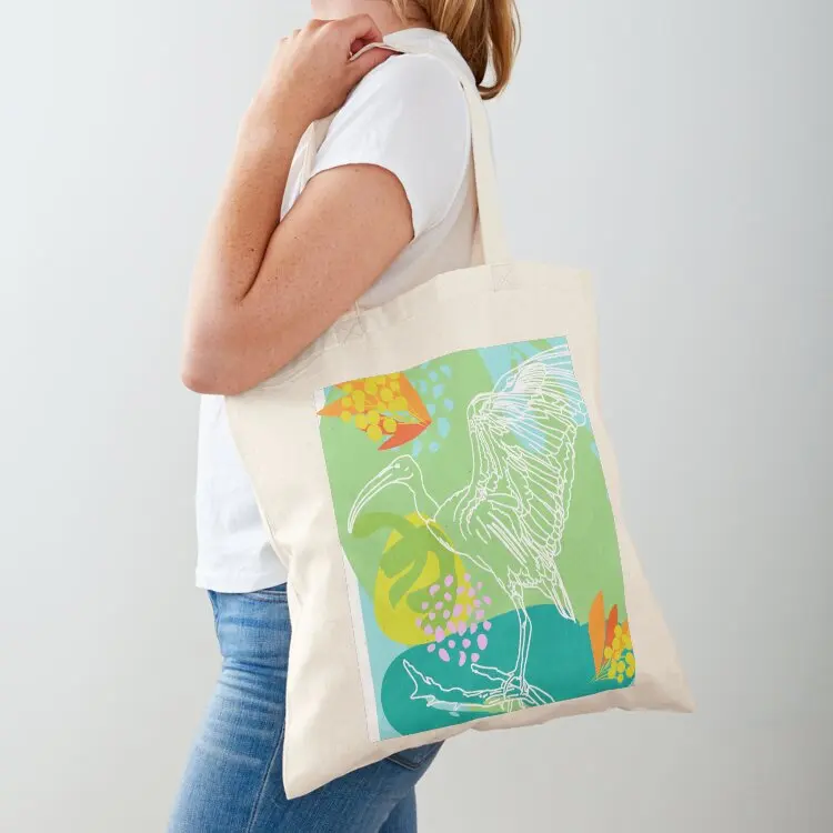 

Летняя сумка-тоут Ibis, пляжная сумка, большая сумка-шоппер для мужчин и женщин, холщовая сумка