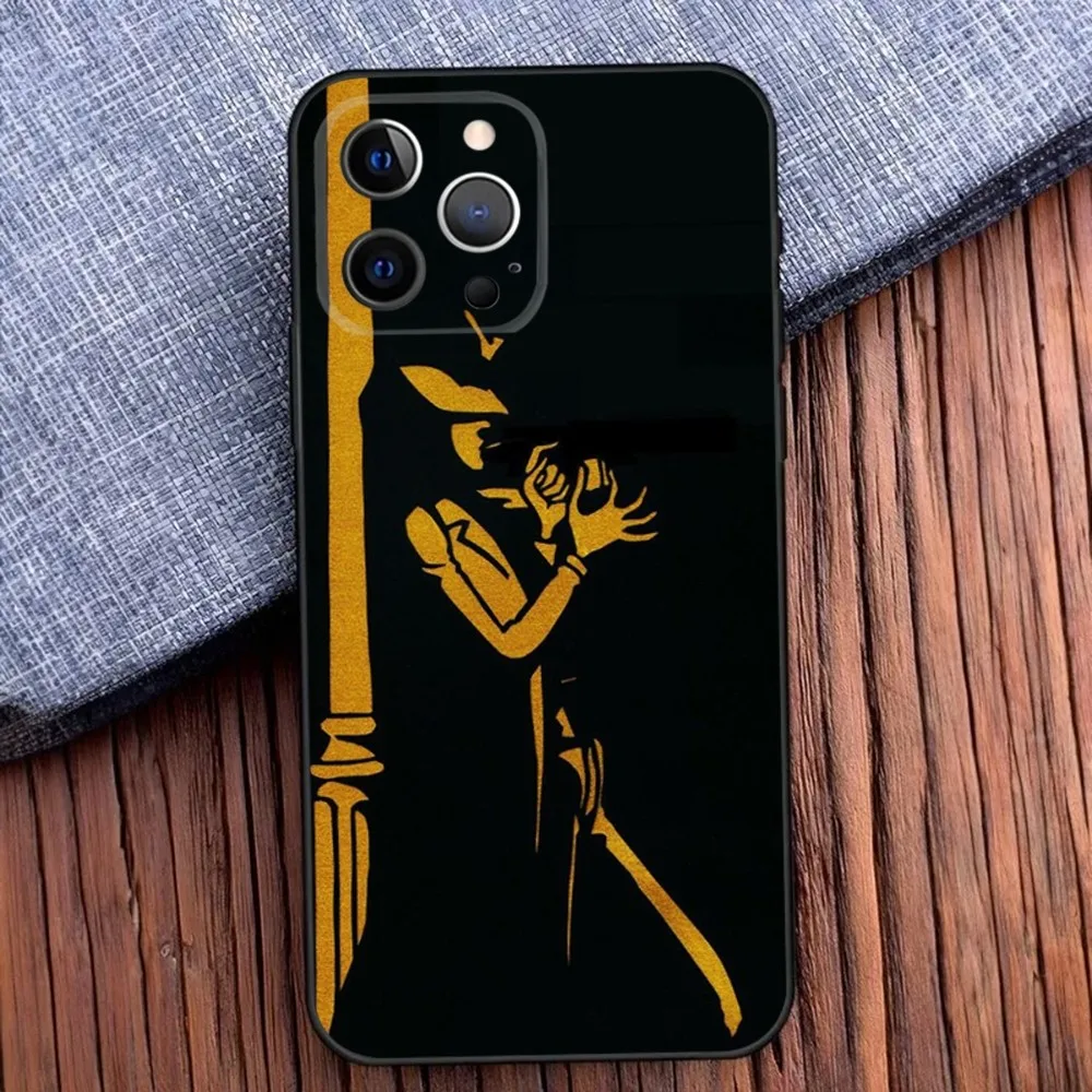L-Lupin the T-Third Phone Case For iPhone 16,15,14,13,12,11,Pro,X,XS,Max,XR,Plus,Mini Soft Black Cover