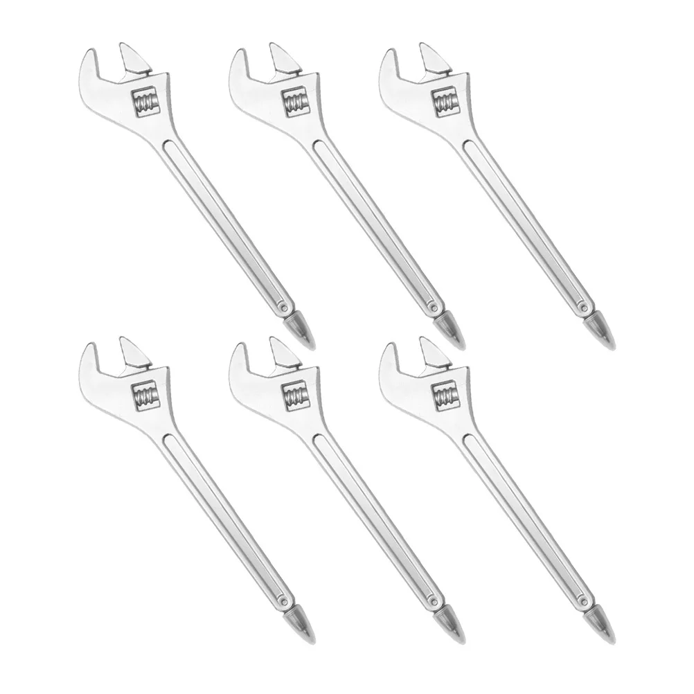 

6Pcs Blue Ink Wrench Pens Smooth Writing Performance Wide Application in Daily Notes Coloring Books DIY Projects Party Favors