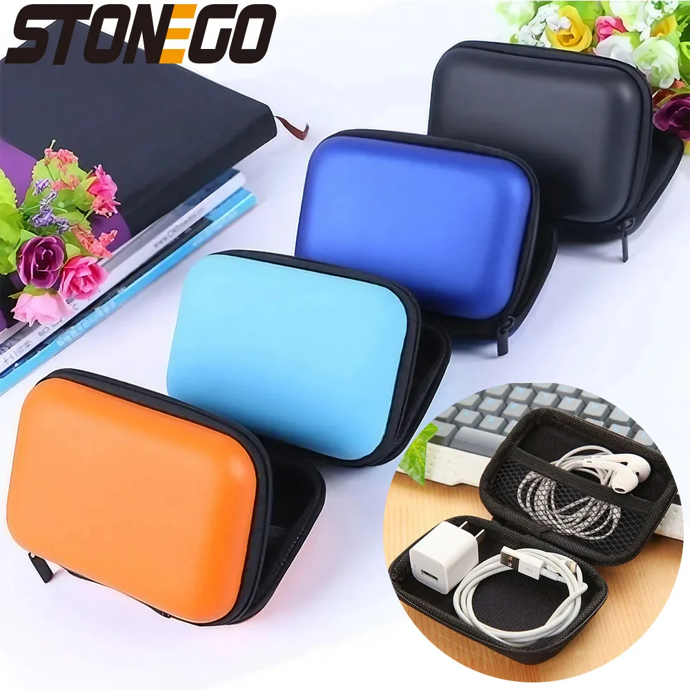 Storage Bag Earphone Box EVA Earphone Container Cable Earbud Storage Box Storage Bag