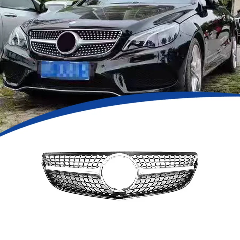 

For Mercedes Benz E Class Coupe W207 2014-2016 C207 E200 E250 E300 E400 E500 Diamond Style Front Bumper Racing Grill Billet Gril