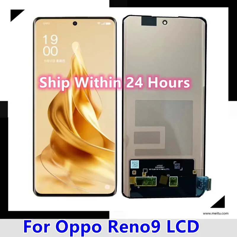 New Tested Amoled  For Oppo  Reno 9 5G Reno9 Pro+Plus LCD Display Screen Touch Panel Digitizer For OPPO Reno 10 Pro Plus+ 5G LCD