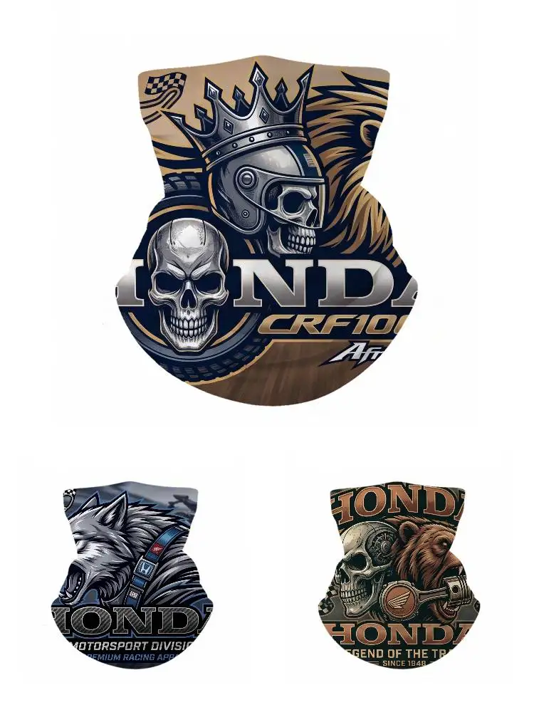 FOR HONDA UPF50+ Ice Silk Neck Gaiter Full Face Mask Cycling Motorcycle Fishing Breathable Sun Protection Face Cover