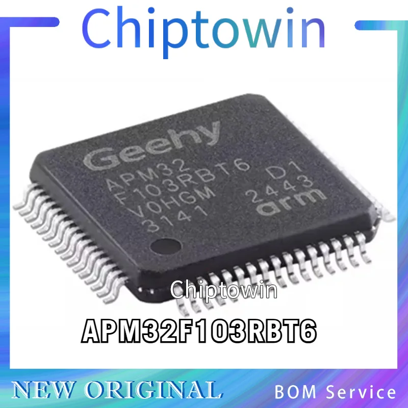 5/50/500 pcs APM32F103RBT6 LQFP-64 ARM Cortex-M3 32-Bit Microcontroller W7