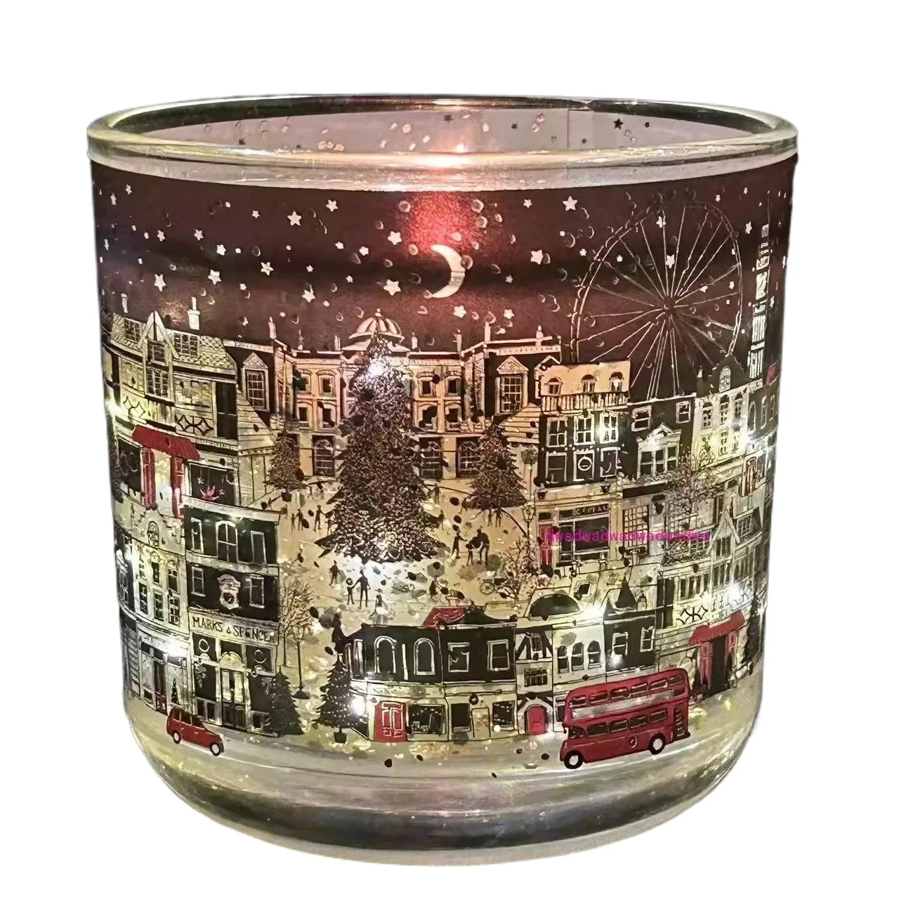 Christmas Candles London Street View LED Glow Send Friends Birthday Holiday Gifts British Martha Aromatherapy