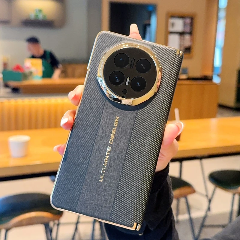 Etui na telefon Honor Magic V6 V5 z podwójną centralną osią, galwanizowaną fakturą, składane, odporne na wstrząsy i odciski palców. — zdjęcie produktu 3