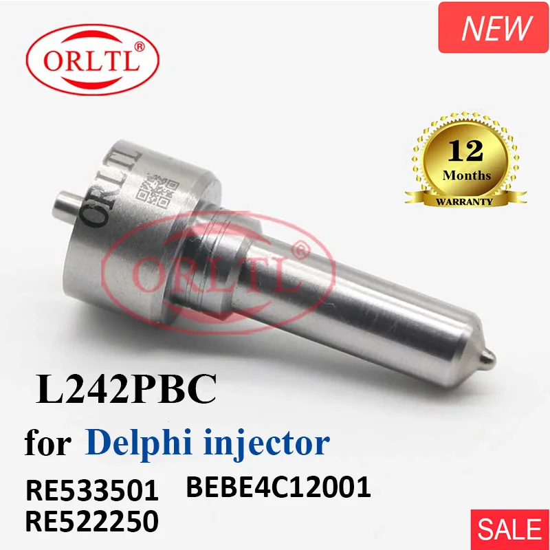 ORLTL L242PBC Diesel Injector Nozzle L 242 PBC New Injector Nozzle L242pbc for RE533501 BEBE4C12001 RE522250