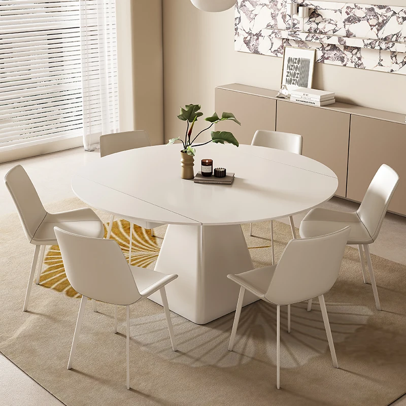 Table à manger moderne simple pour la maison, petit appartement, déformation multifonctionnelle à double usage