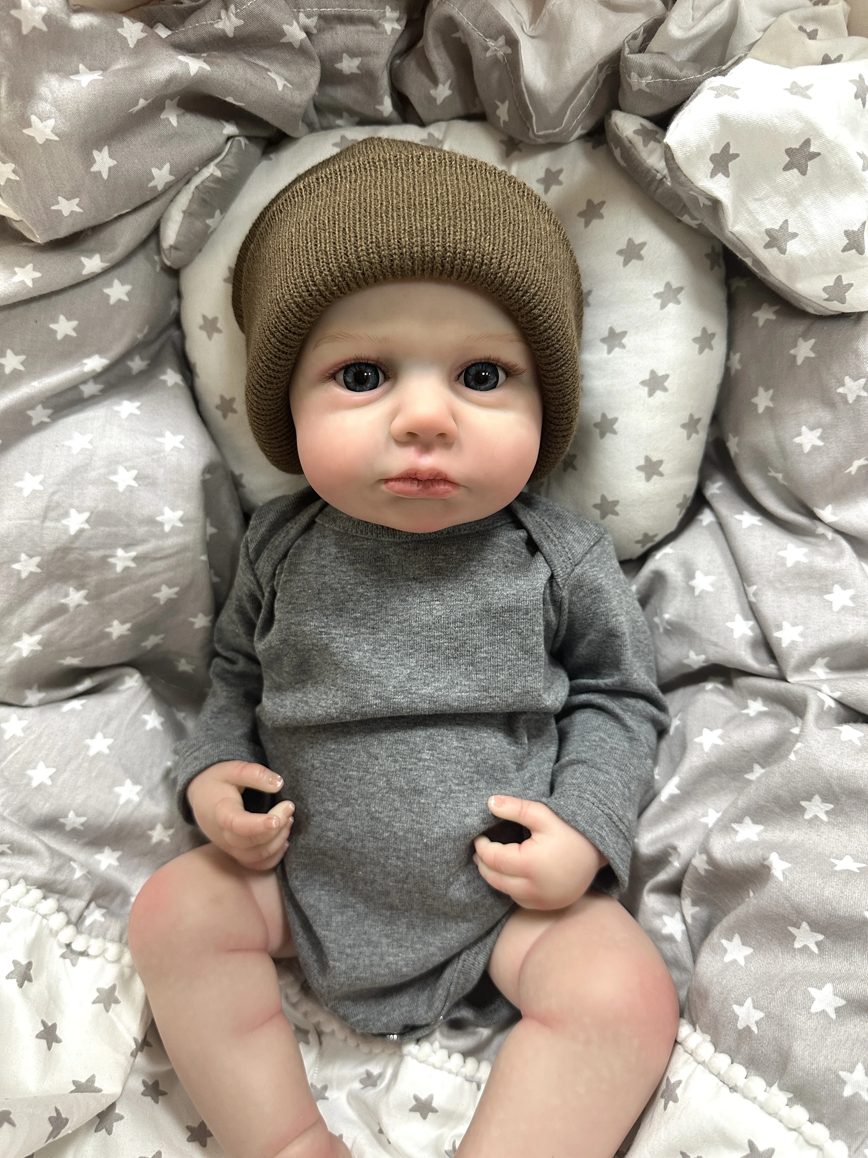 Cokela 50cm Realistic Silicone Newborn Reborn Baby Doll 19 inch Cute Vinyl Doll Real Soft Touch Kid Toy Doll New Year Gifts