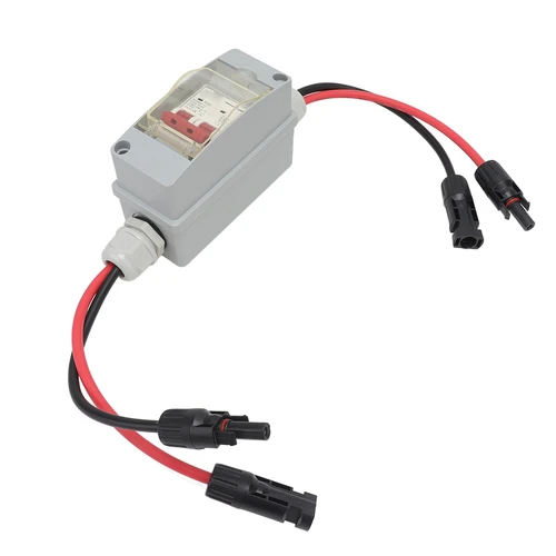 Imagen 2 del producto Protector de interruptor de circuito MCB 2P DC 500V 32A, interruptor de desconexión con caja de distribución impermeable IP65 con conector