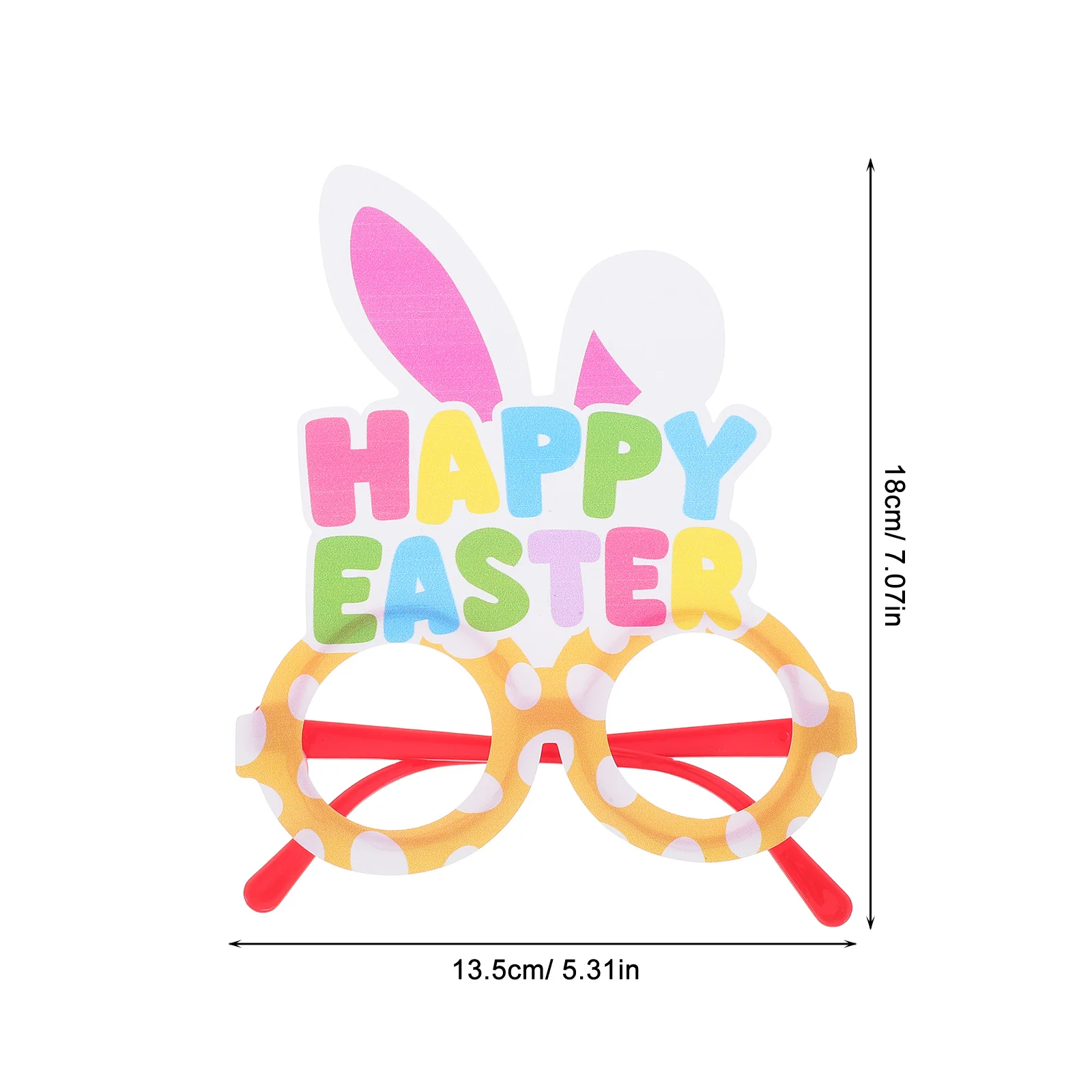 10 szt. Okulary z motywem króliczka wielkanocnego, rekwizyty do zdjęć na imprezę, lekkie oprawki z ABS, śmieszne okulary