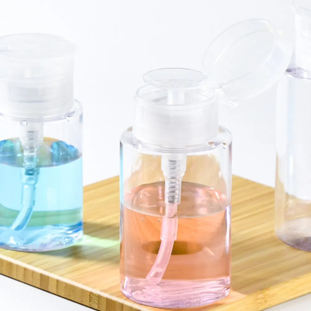 

Набор из 4 портативных прозрачных бутылок-дозаторов по 200 мл для лосьона и шампуня, герметичные, для путешествий