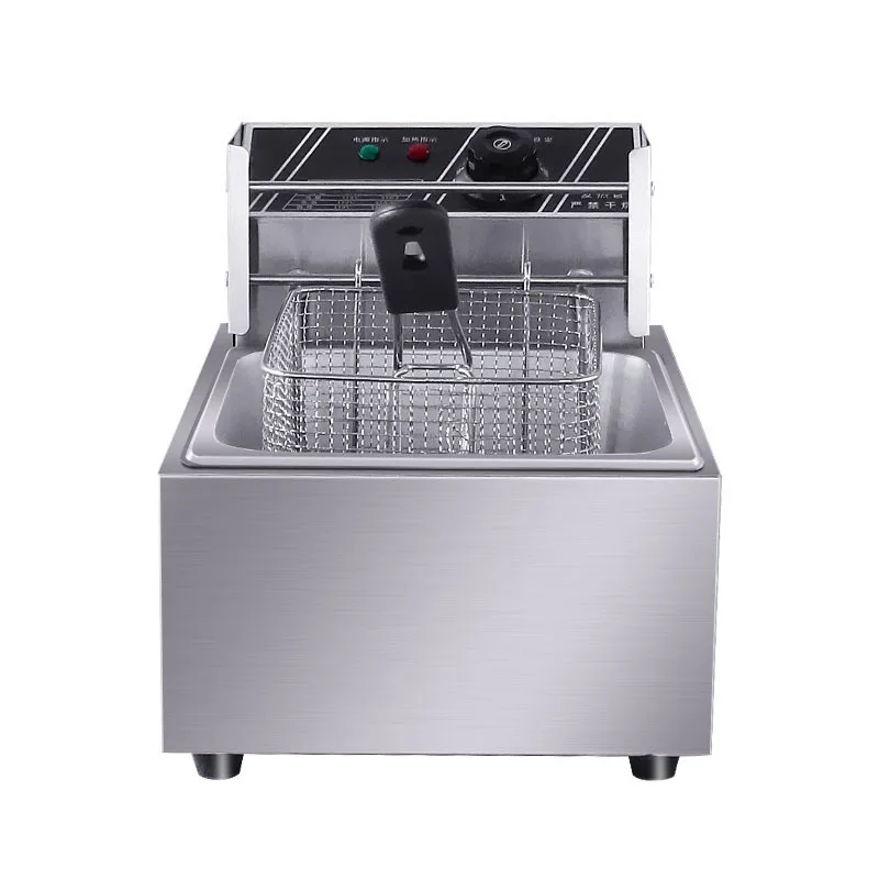 

Guanjia commercial electric fryer desktop double-cylinder double-sieve constant temperature chicken and potato chips