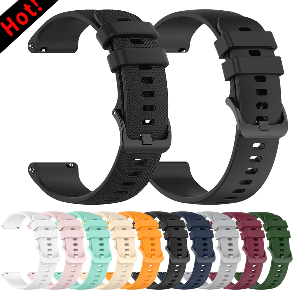 Silicone 20 22mm band for Amazfit Bip Max Bip6 5 3 U S Pro Strap Amazfit BALANCE 3 2/Active 2 3/GTR/GTS/Cheetah 2 Soft Wristband