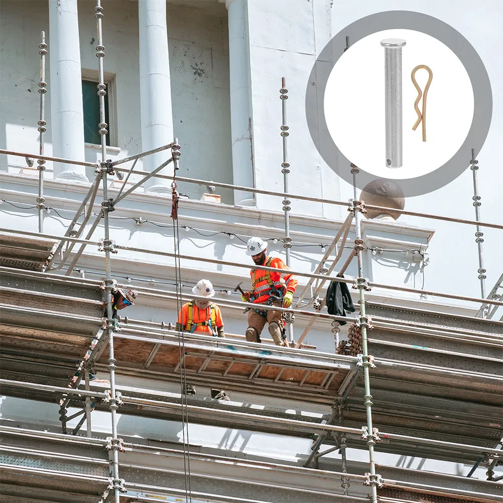 1セットのプロフェッショナル足場用ピンとクリップセット、足場連結用高強度スチール製リテーナー、迅速な取り付け