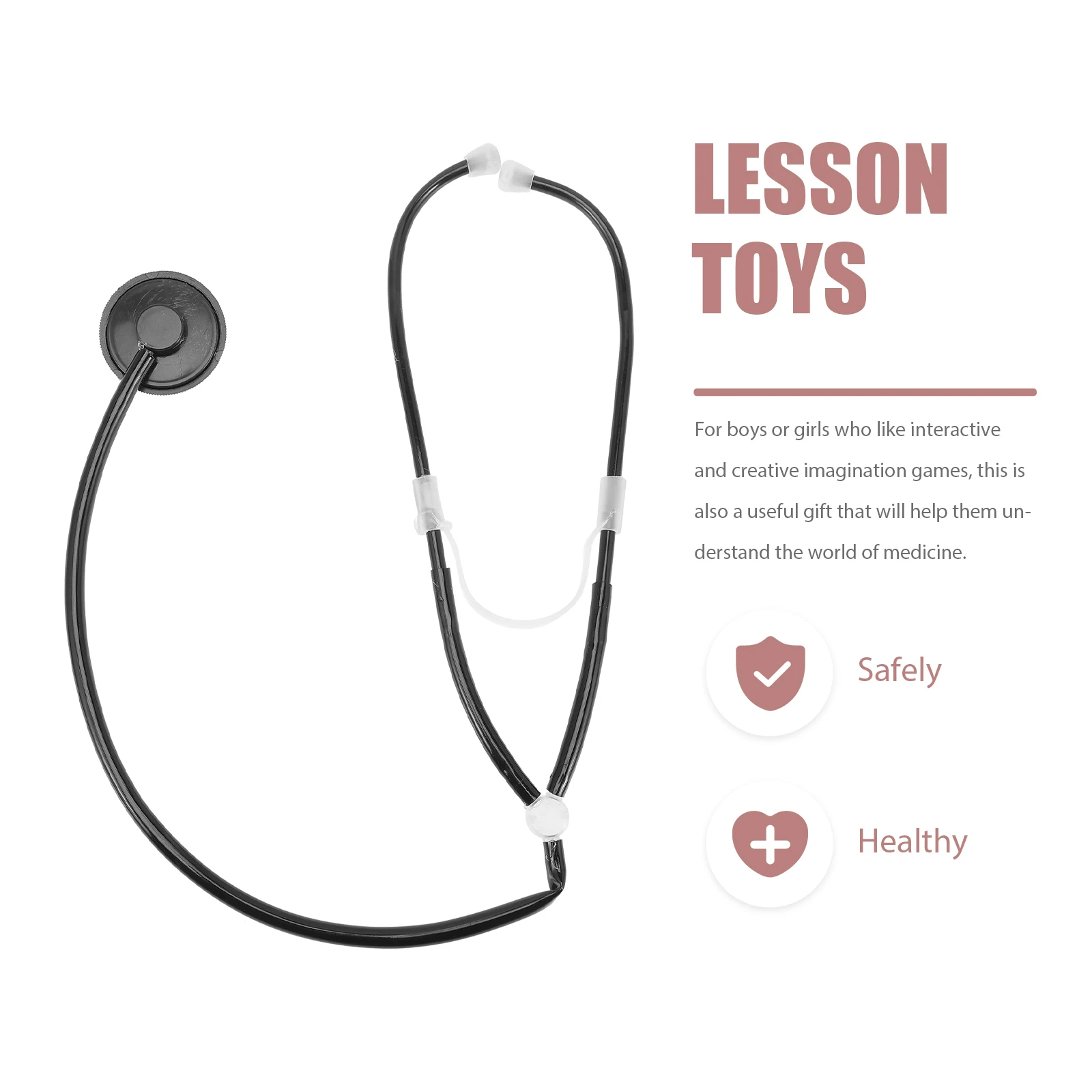 4 Pcs Stethoscope Props Simulation Costume Halloween Fake Play for Adults Toy Nurse