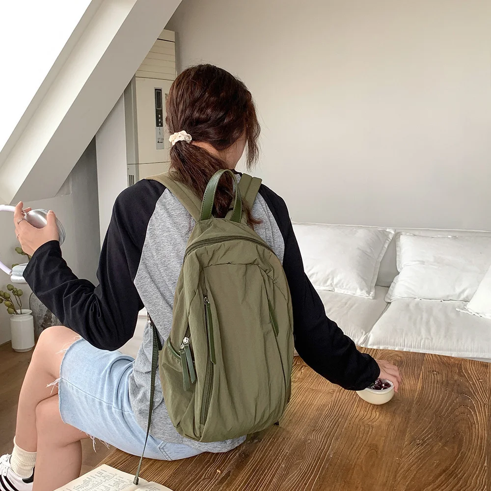 INS Harajuku zaino da viaggio in tela di moda Casual per uomo donna borsa da scuola per studenti di semplicità portatile di grande capacità coreana