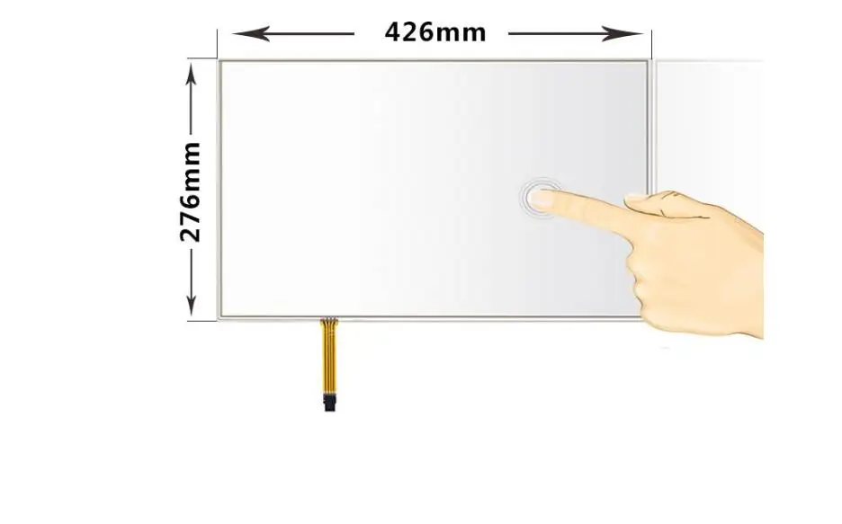 

426*276 new 19 inch touch screen 4 wire resistance industrial control commercial equipment touch panel 16:10 touch customization