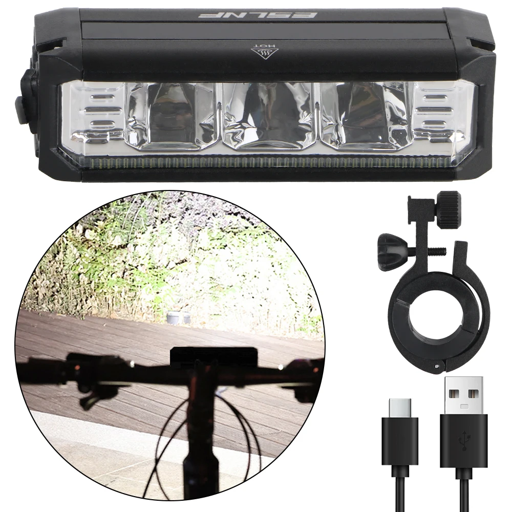 

LED Headlight Bicycle Headlights Waterproof Lamp Spotlights Mountain Bike Lights 5 Modes Rechargeable Mountain Bike Lights