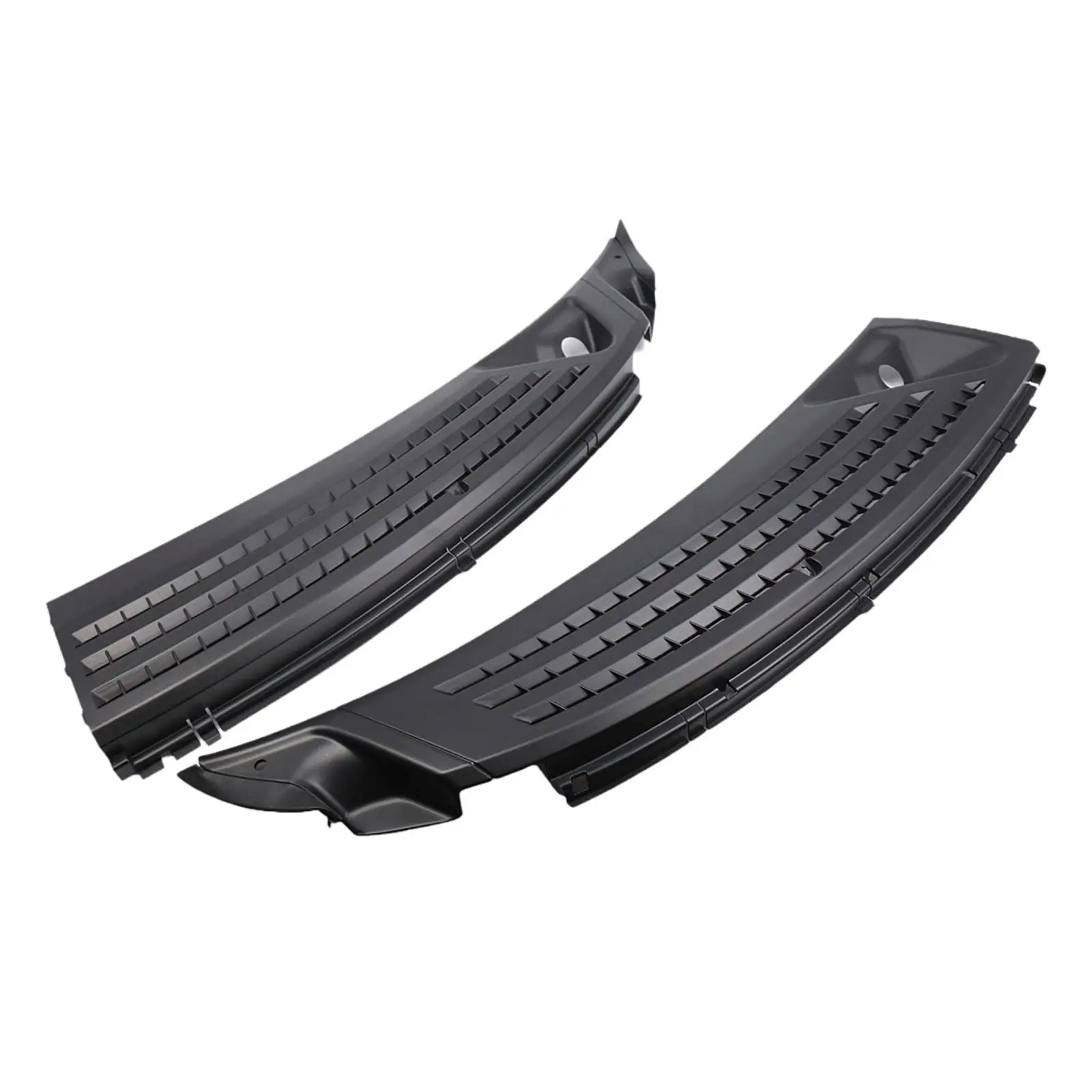 2Pcs Wiper Cowl Grilles Windshield Window Cowl Covers 4L3Z-15022A68-ba Easy Installation Sturdy Replace Parts for F-150