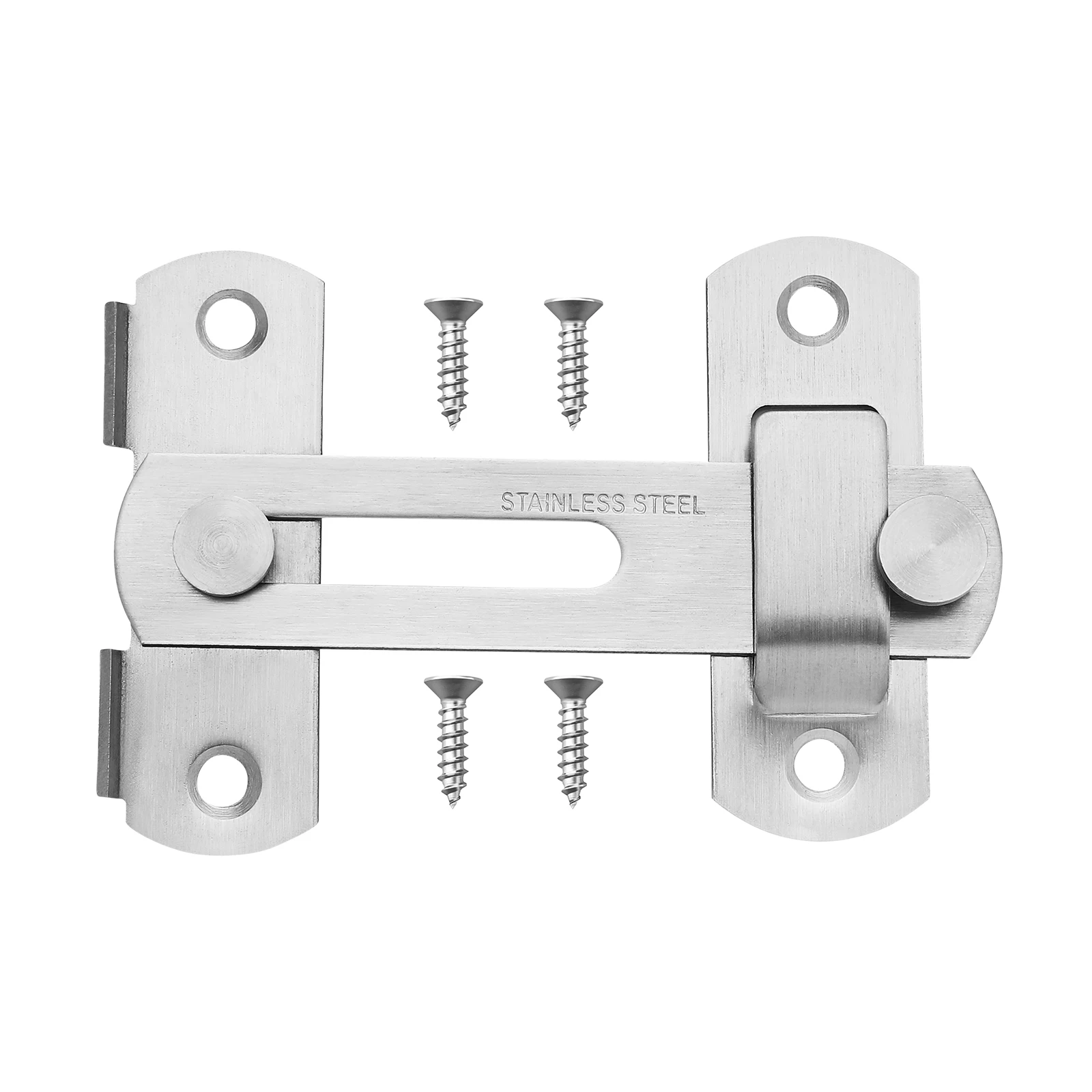 

1Pcs Stainless Steel Door Latch Safety Lock for Gate Door Barn Window Shutter Pet Cage Thickened Lock Latch No Rust Security
