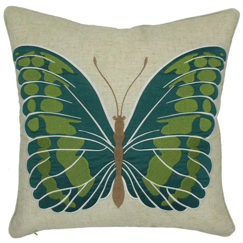 

Chinese Style Butterfly Embroidered Pillows Home Decor Cushions Sofa Backrest Accessories New Arrivals