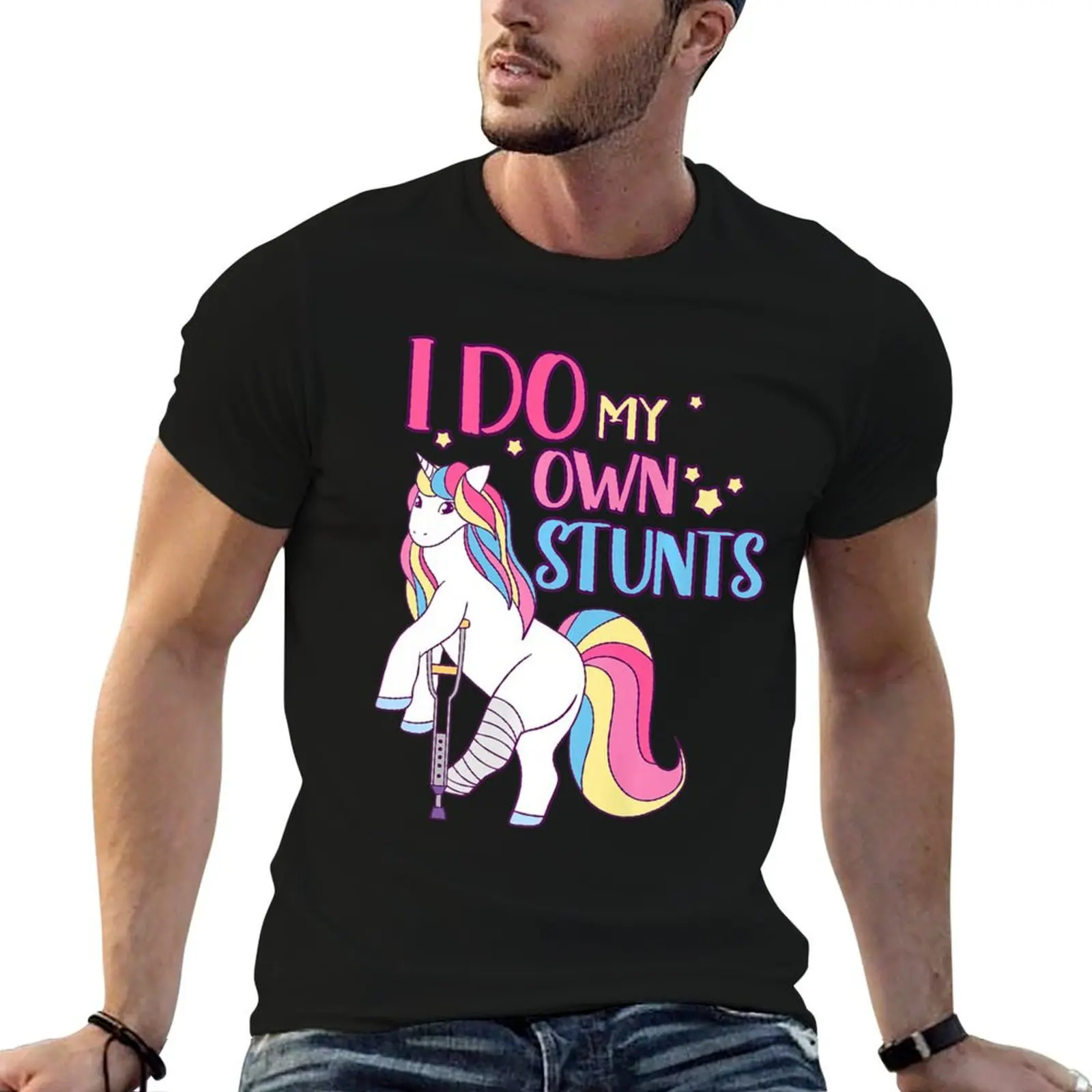 

Broken Leg Injury Ankle Knee Foot Get Well Girls Unicorn Premium T-Shirt plus size tops sweat men clothes