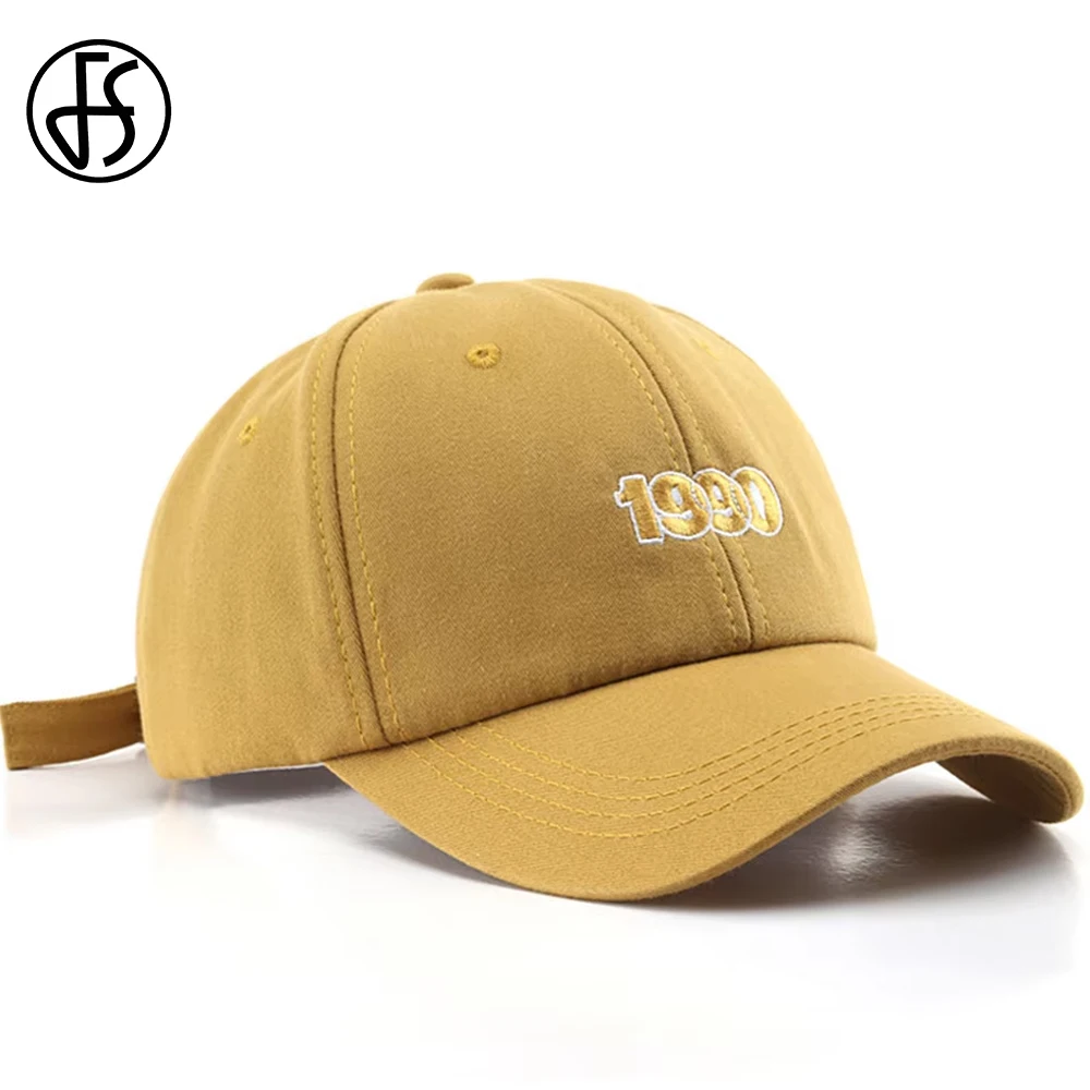 FS 2025 Yellow Green Baseball Caps For Men Casual Cotton Letter Embroidery Brand Women Hats Streetwear Hip Hop Cap Gorras Hombre