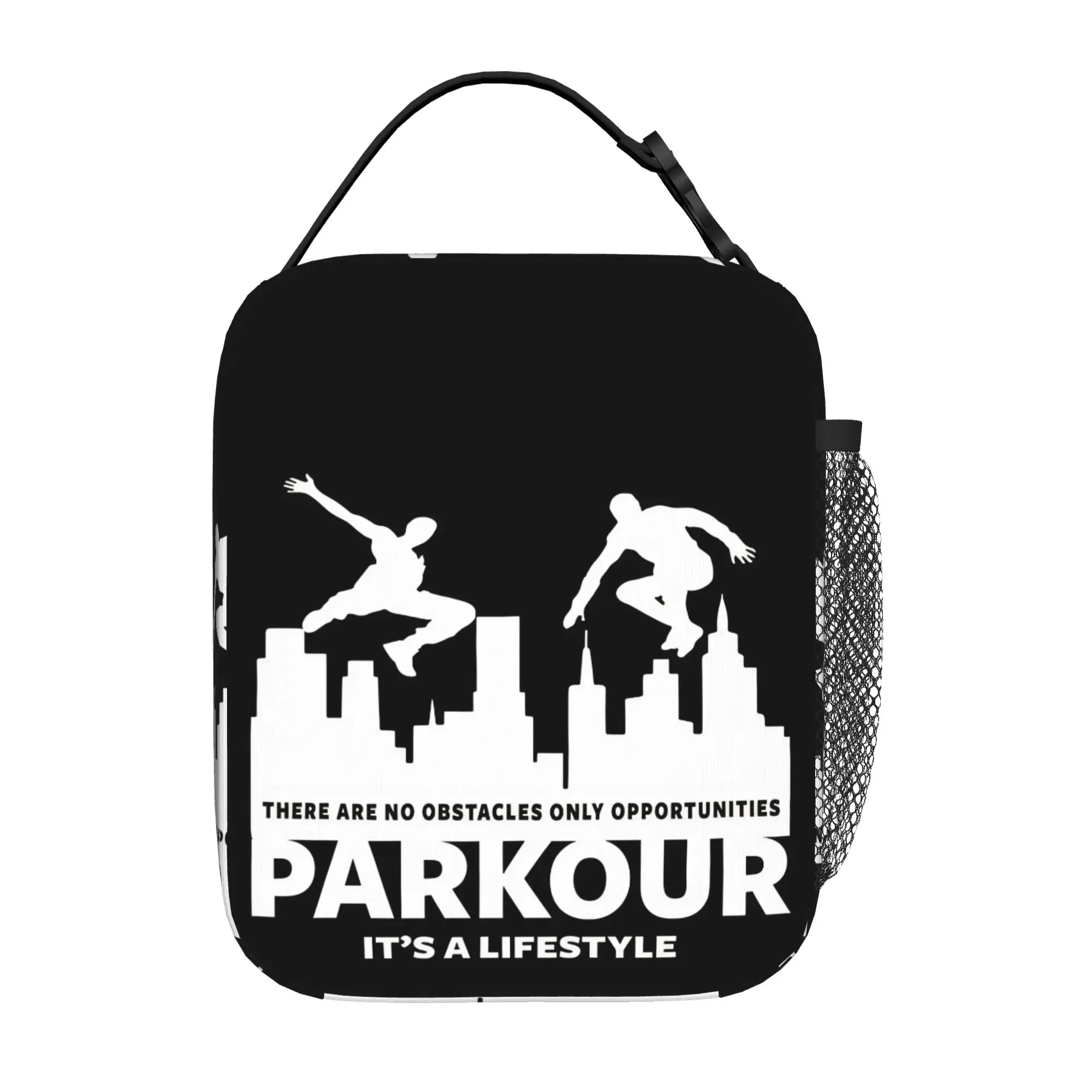 Back to school season Parkour Lunch Bag FREERUNNING TRACEUR Kawaii Good Quality Multi-Function Solid Lunch Bag