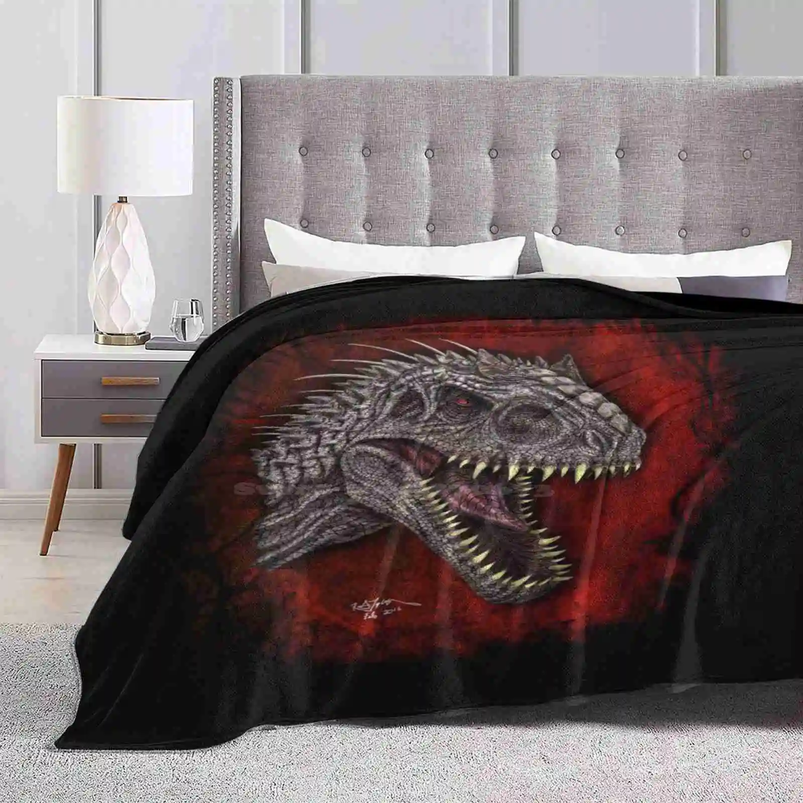 Indominus Rex Top Quality Comfortable Bed Sofa Soft Blanket Indominus Rex World Dinosaur