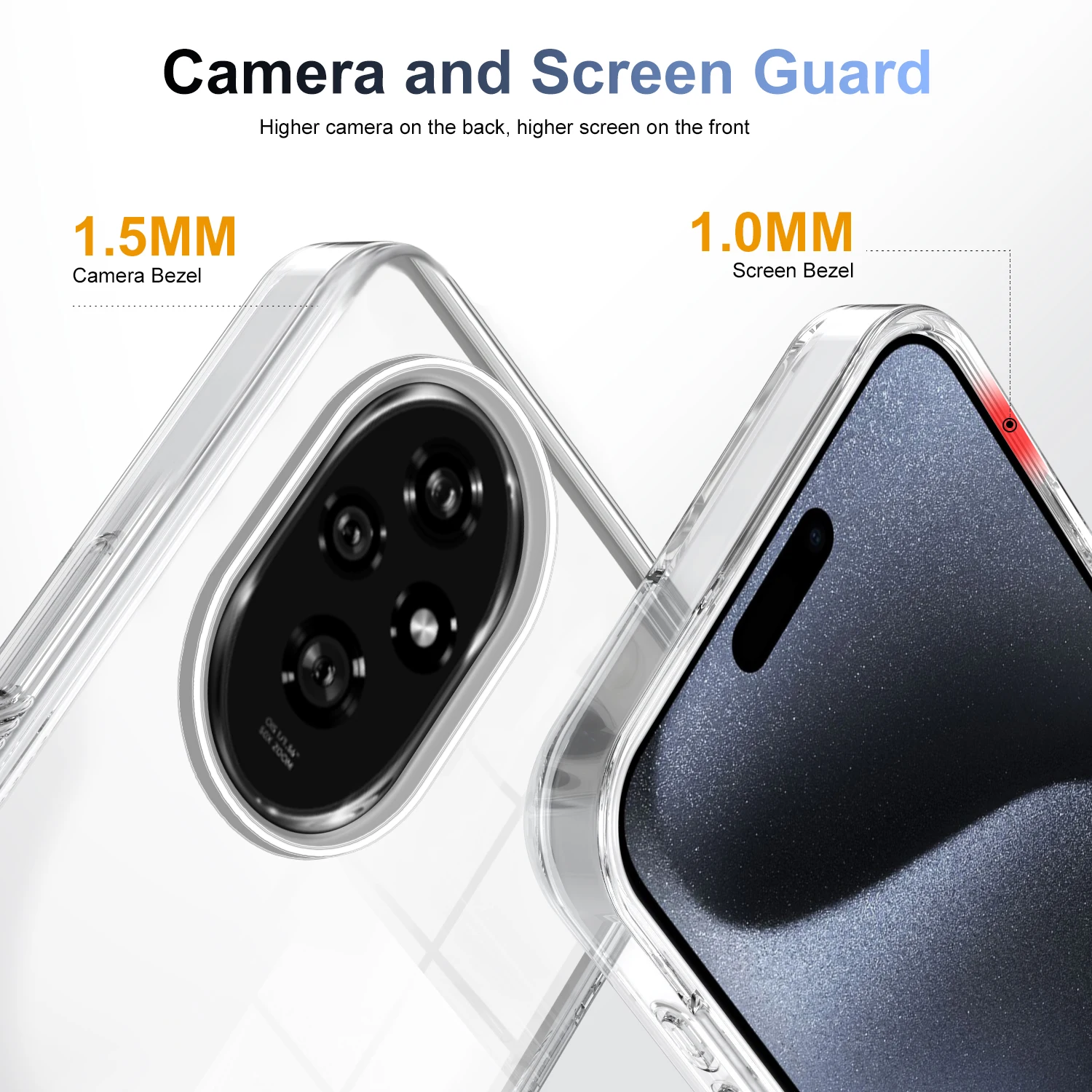 Transparente Hülle für Huawei P60 Mate 60 Honor 70 90 X7A X8A X9A X6S X8 X6A X7B X8B X9B 200 Pro Lite Weiche Rutschfeste Klare Schutzhülle – Detail 3