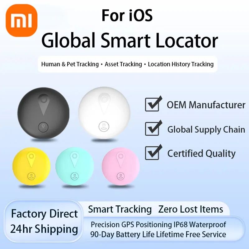 

Xiaomi Smart Tracker Bluetooth Children Pet Wallet GPS Location Tracker Anti-lost Device Mini Portable Tracking Locator for ios