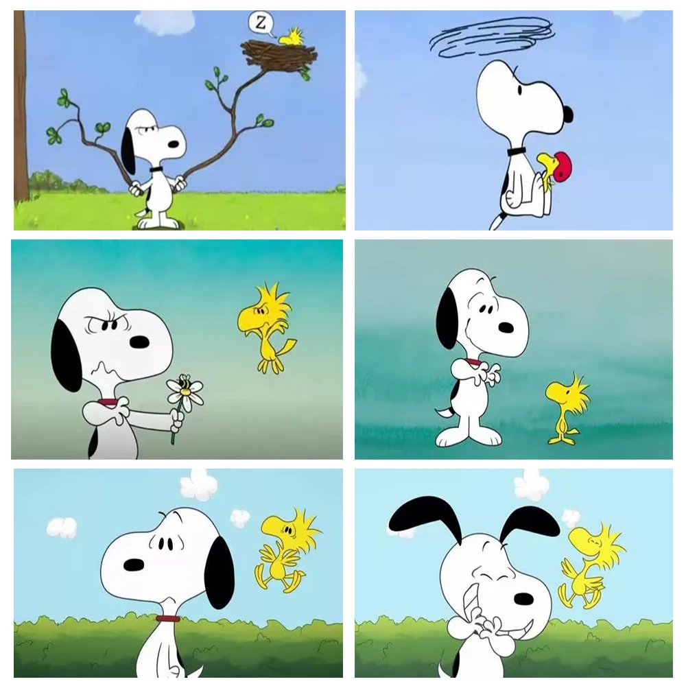 

Disney Snoopy Theme Cartoon White Puppy Background Birthday Party Supplies Decoration Photo Props Baby Shower Banner Boy Gift