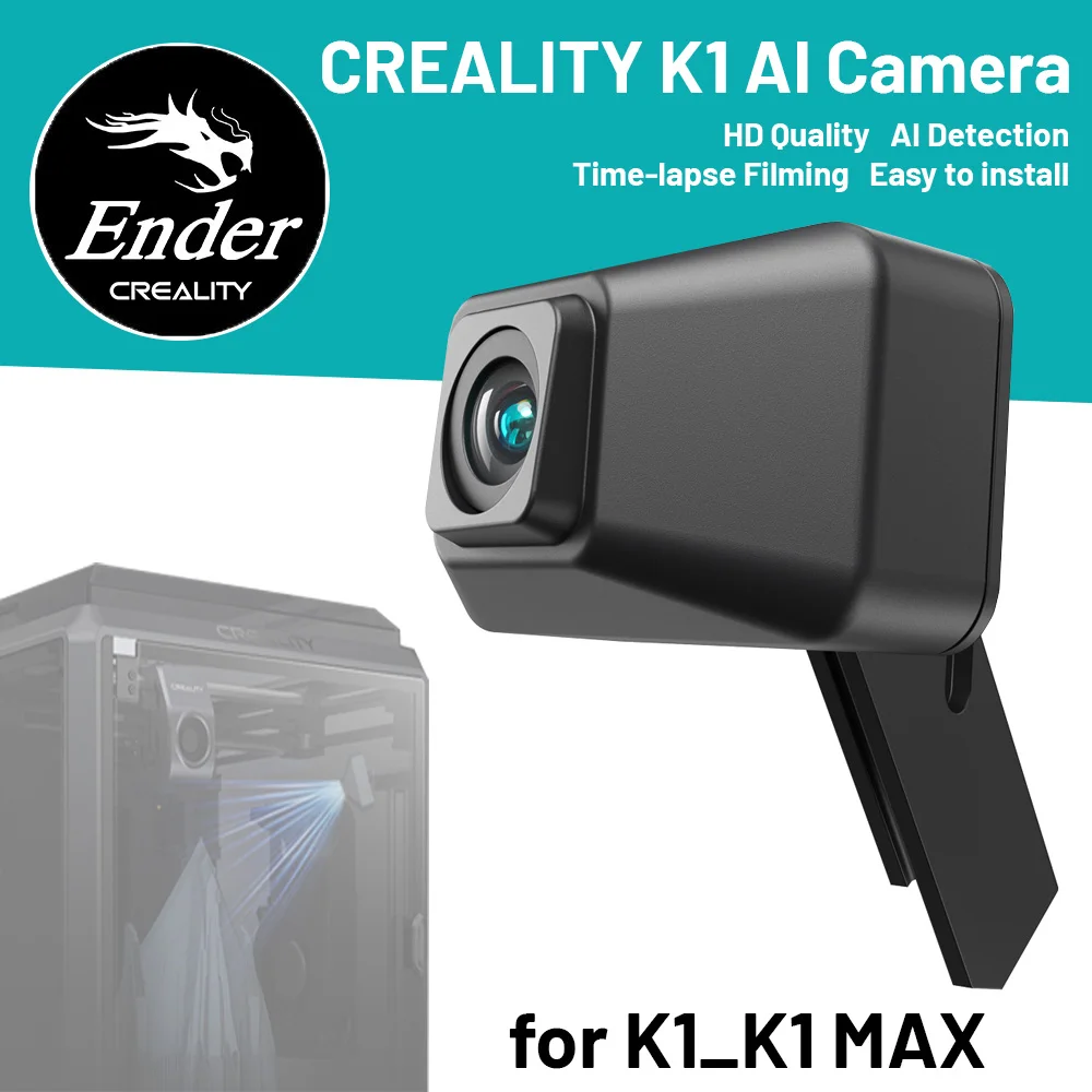 

CREALITY New Upgrade K1 AI Camera HD Quality AI DetectionTime-lapse Filming Easy To Install for K1_K1 MAX 3D Printer Accesoires