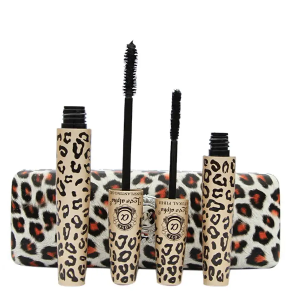 Mascara waterproof Love Alpha 3D de haute qualité, produit de maquillage, rimmel, imprimé léopard sauvage, 2 pièces par lot